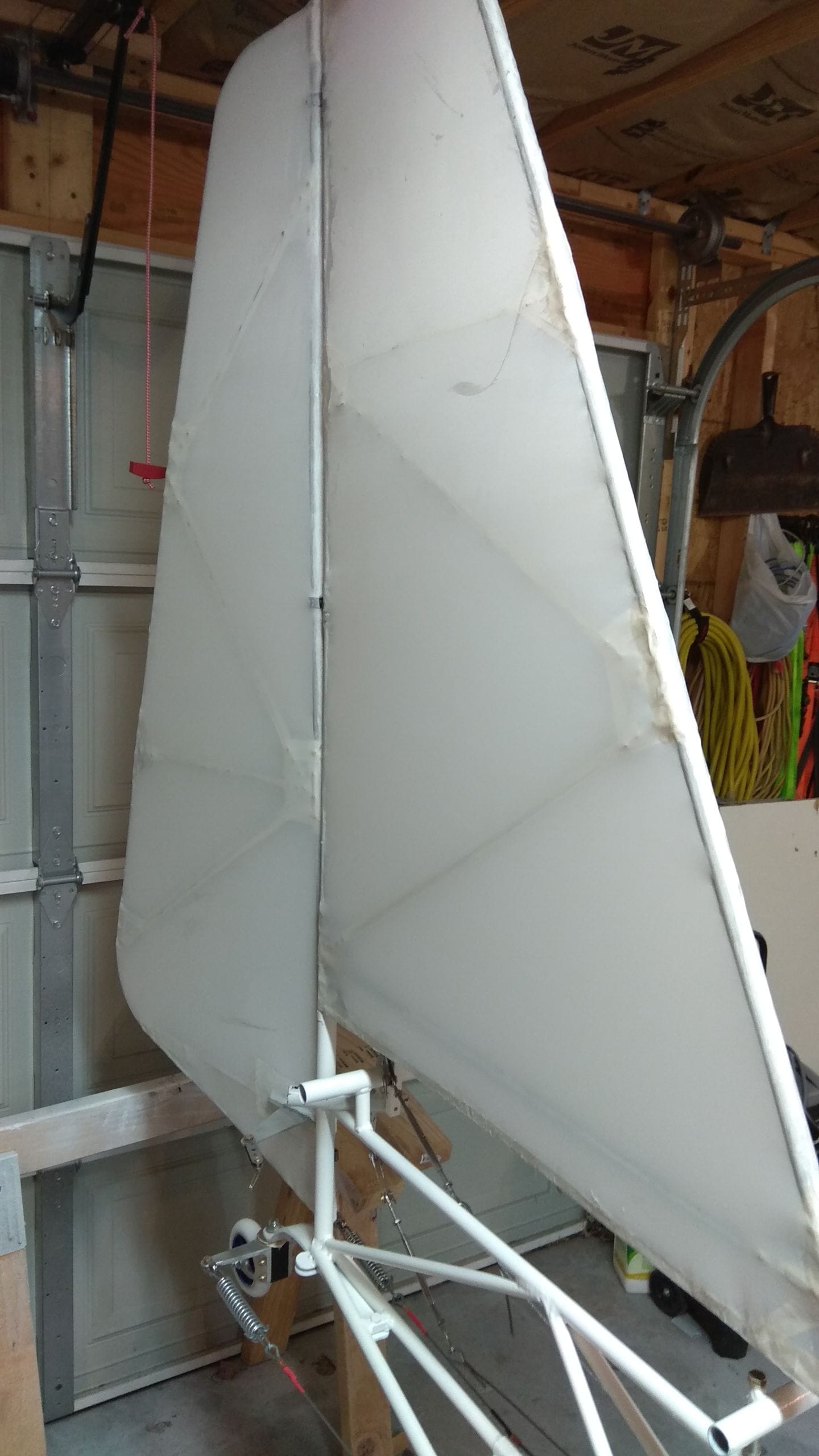 Fabric covering tail parts